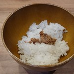 担担麺専門店 DAN DAN NOODLES. ENISHI - 〆ごはん　60円