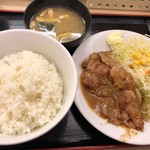 松屋 - 豚生姜焼き定食