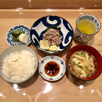 新宿割烹 中嶋 - 鰯 刺身定食
