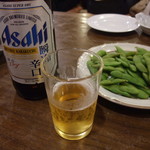 つるの屋 - ビールで乾杯