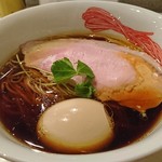 Japanese Ramen Noodle Lab Q - 清湯醤油ラーメン+玉子