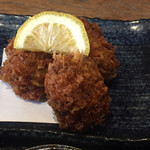 片倉うに屋 - 2019年3月。牡蠣三昧定食のカキフライ。