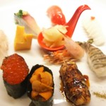 王将寿司 - 特上 にぎり  少しアップ