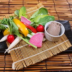 Oden Kashimin - 鶏白レバーと季節野菜のディップ