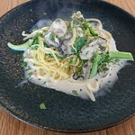 TRATTORIA ACCA - 菜の花とかきのクリームパスタ+200円