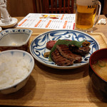 炙り牛たん 万 - 牛タンミックス定食～☆