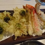 めし屋 味日和 - 天婦羅  ふきのとう、蟹、タラの目