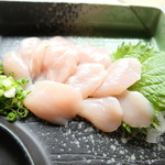 ろばたやき山ろく - ささみ刺身