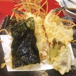 そば処 つる岡 - ハゼの天ぷら