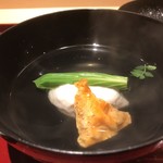 銀座 しのはら - 帆立のしんじょ ばちこ