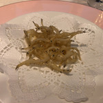 北島亭 - 白魚のフリット。