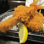 みな豚 - 海老・チーズチキンかつ定食 1,230円（税別）。　　　　　2019.02.27