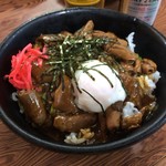 山川屋 - どて丼（大盛り）