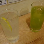 Tachinomidokoro Nakaya - レモンサワー　緑茶ハイ