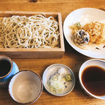 蕎麦 坐忘 - 天せいろ 1880円