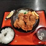 ふじやからあげ - 唐揚げ定食（和風・大）