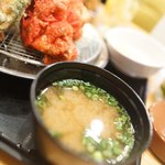 札幌ザンギ本舗 - あさり汁