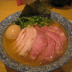 麺屋一燈 - 特製（塩）芳醇香味そば＋チャーシュー豚と鶏ミックス3枚づつ追加トッピング