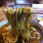 佐乃竹 - カレーうどんに黒七味最高！