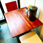 えびくらぶ - カウンター席が８席ほど？その他に２人掛け席が２つだったか？