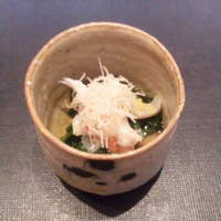 旬彩天 つちや - 蟹の身がのった酢の物