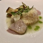 sincere - 髭鱈のムニエル 蛤のスープ 炙り筍を添えて