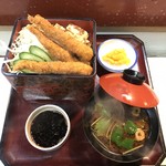 まち野寿司 - エビフライ定食 １０００円