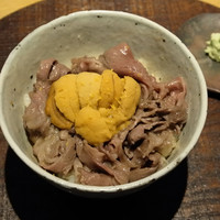 寛幸 - 飛騨牛丼 ウニ乗せちゃいました