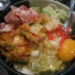 Okonomiyaki monjayaki kitampopo - 豚キムチ天