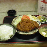 ちば - ジャンボかつ定食　1000円　