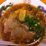 麺家 たか志 - 醤油らーめん（尾道風）魚だし背油入り