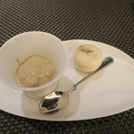 スゥリル - 舞茸　豆乳　フォアグラ　実山椒