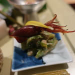 座屋 - 菜の花のピーナッツ和え