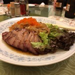 清香園 - チャーシュークラゲ・蒸し鶏の3種冷菜盛合せ