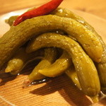 アヒルストア - もぎりキュウリのピクルスで箸やすめ♪