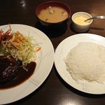 シャンボール - 海老フライとハンバーグランチ ￥1000