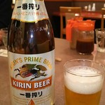 かつ饗 - 瓶ビール