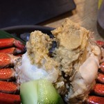 寿司ろばた 八條 - ストーンクラブ蟹味噌甲羅焼き