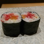 鮨 つぼみ - トロタク巻き