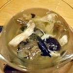 天ぷら処 こさか - お通し（鮟鱇の煮凝り）