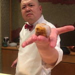 照寿司 - エビとウニの合わせ技〜一本〜