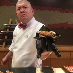 照寿司 - これが名物、うなぎバーガーだ❣️