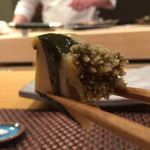 照寿司 - アワビとワタのなんとも言えぬ旨さ