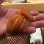 照寿司 - 赤貝が大き過ぎる(*⁰▿⁰*)