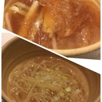 海鮮名菜　香宮 - 気仙沼産青鮫の尾ビレ姿煮込みを素麺に掛けて頂きます。