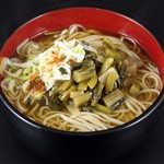 道の駅 日義木曽駒高原 - 木曽産「権兵衛すんきそば」750円