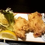 もり太 - 鳥唐揚げと真鯛刺身定食780円