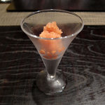 時の宿 すみれ - とまととリンゴのグラニテ