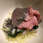 時の宿 すみれ - まくらの湯引き、胡麻酢和え