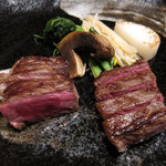 時の宿 すみれ - サーロインのステーキ